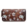 Johnature Retro Hand Painted Womens Wallets And Purses Genuine Leather Phone Purse Wallet Card Holder Hand Wallet