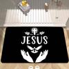1 шт. Христианский Иисус Коврик для ванной Комната для детей Спальня Декорация Балкон Противоскользящий Дверной коврик Гостиная Приветственный коврик