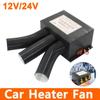 800W Car Heater Fan 12V/24V Auto Van Heating Fan Windshield Defroster Air Heater 3 Ports For RV Motorhome Trailer Trucks Heaters