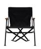 Snow Peak Low Chair Short Black Low Chair Deck Chair Compact Calm Color LV-093-AZ