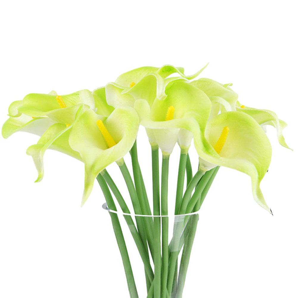 Искусственные цветы из искусственной кожи для вечеринок, свадеб, 10 голов, 10 шт., 34 см