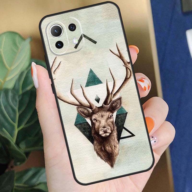 Чехол Олень Для Xiaomi 15 14 Ultra 13T 14T 15T Pro 17 Pro Max POCO X7 X5 X6 F5 F6 F7 F8 Pro Чехол