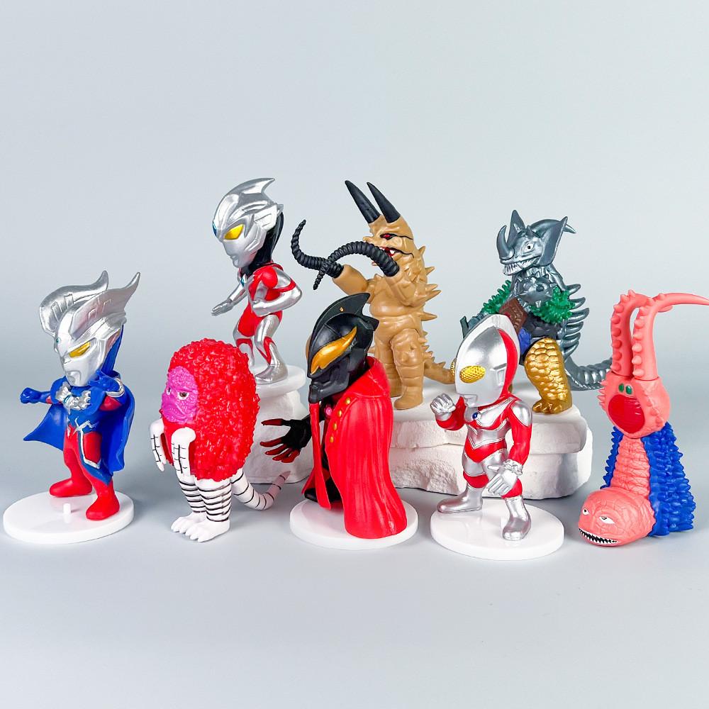 Ultraman And Monster Pvc Action Figures Set With Articulated Joints For Collectors