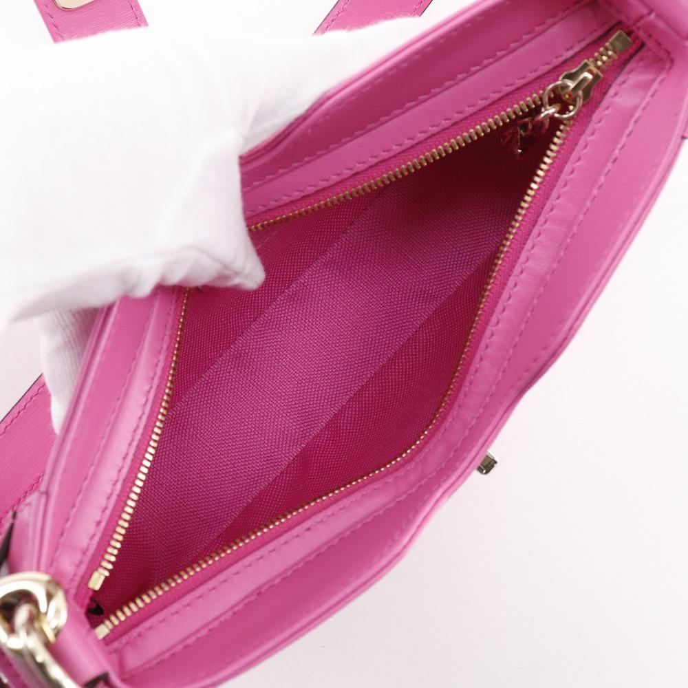 Gucci Moonside Mini Наплечная сумка через плечо 786035 розовая канва GG Женская Б/У
