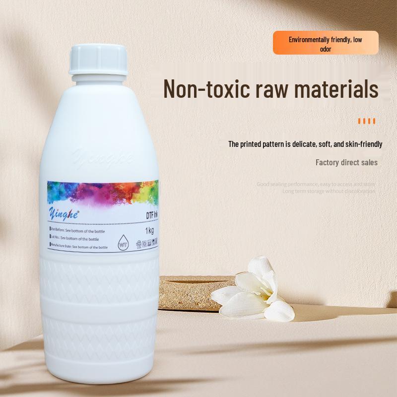 High Whiteness DTF Heat Transfer White Ink for Textile Printers - Solvent-Based and Photo Printer Compatible