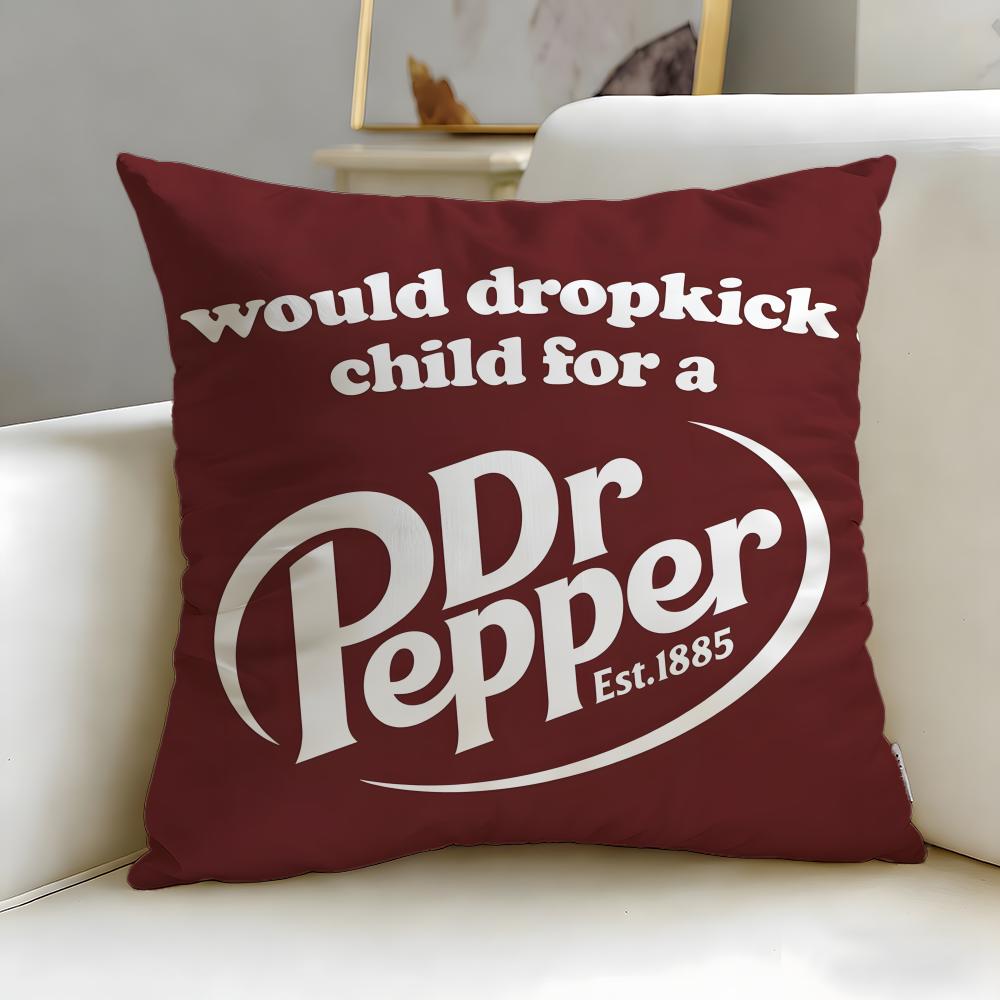 Классический бренд напитков Dr Pepper Наволочка Мягкая и Легко стирающаяся – Универсальная для Дивана, Кровати, Путешествий и Офиса