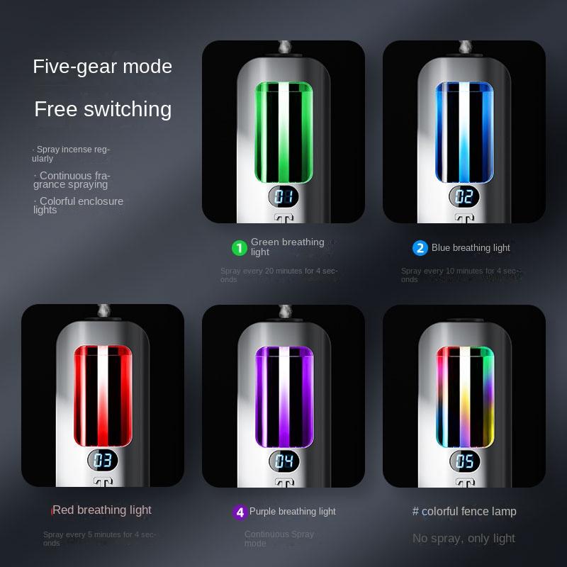 Настенный настольный аппарат для ароматерапии, увлажнитель воздуха с эфирными маслами, 5 режимов работы, ЖК-дисплей, зарядка через USB, аромадиффузор