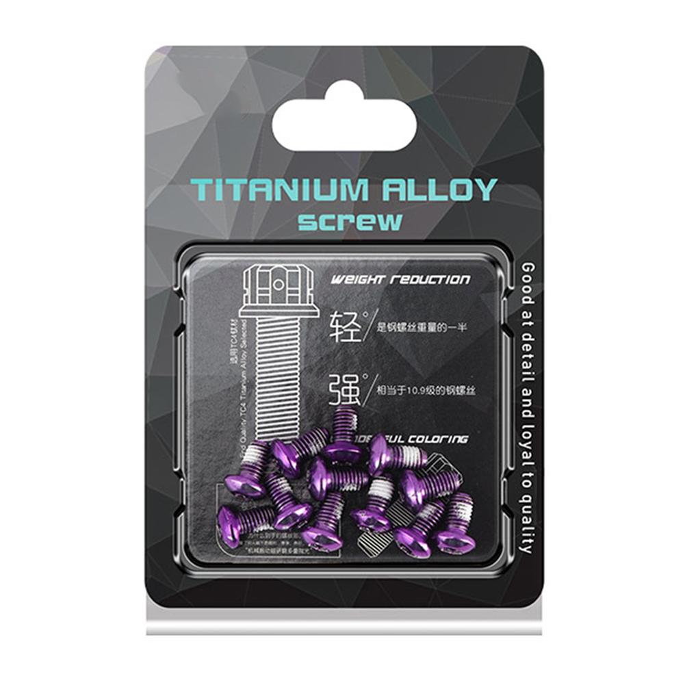 12 шт. Болты ротора дискового тормоза M5x10мм Велосипедные запчасти MTB Горный велосипед Тормозные винты