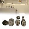 Stainless Steel Bathroom Set Storage Lotion Bottle Washbasin Cup Tool Durable