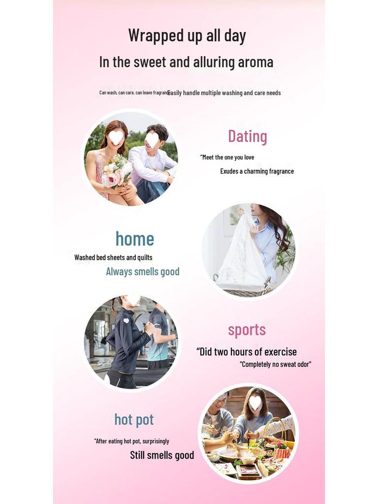 Гелевые бусины для стирки с ароматом, большая упаковка - 72-часовой стойкий свежий аромат, гелевая ароматерапия для одежды