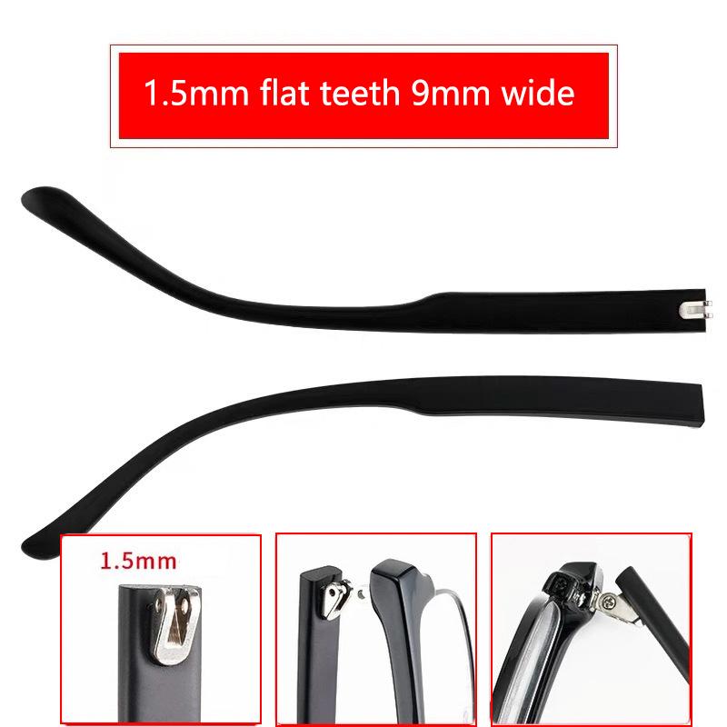 1 пара дужек для очков, дужки с двойным зубом, плоские зубцы, замена очков из TR90, противоскользящие ножки, аксессуары для ремонта очков