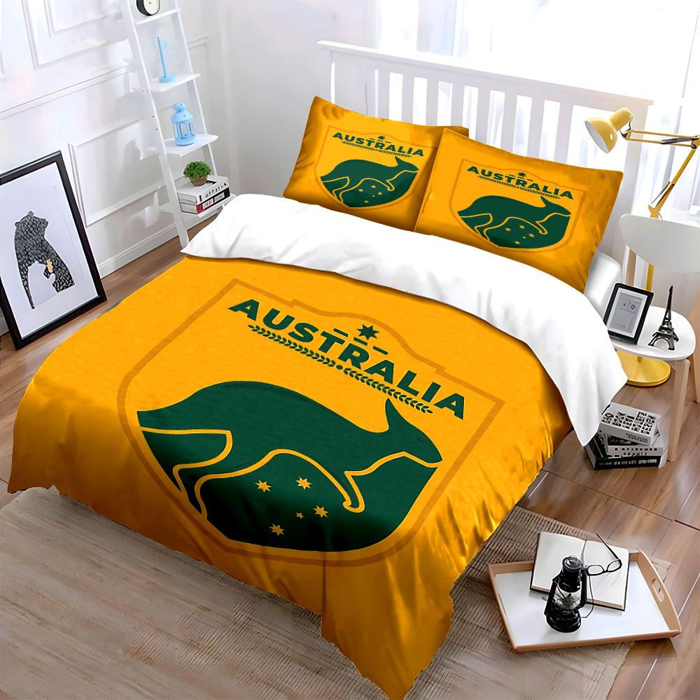 Australia Kangaroo Bedding Set Bedding Duvet Cover Set Duvet Cover Pillowcases (1 * Duvet Cover 2 * Pillowcases, without duvet insert)