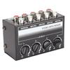 Support 4 in 1 Out Stereo Mini Mixer Separate Volume Knobs Stereo Splitte  Recording Studio