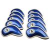 10pcs/Set High Strength PU Leather Golf Iron Head Covers Set