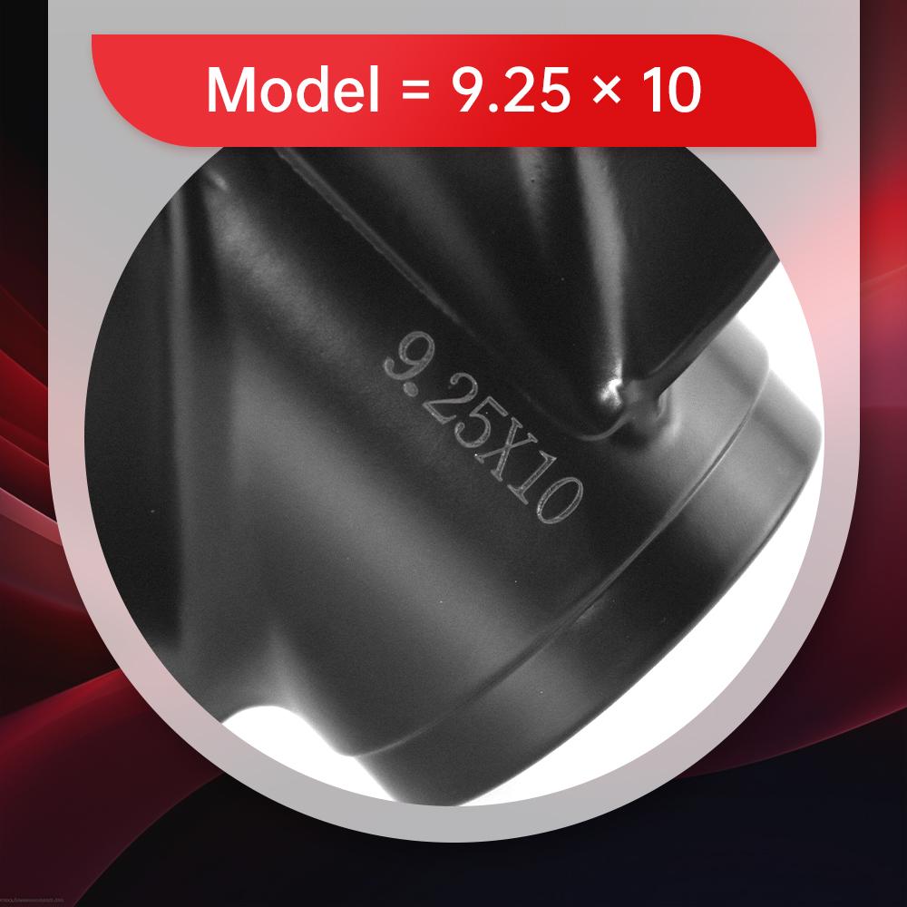 Подвесной гребной винт для Tohatsu Mercury 9,9 л.с. 15 л.с. 20 л.с. 9,25*10 Лодочный винт из алюминиевого сплава 3 лезвия 14 шлицев часть морского двигателя