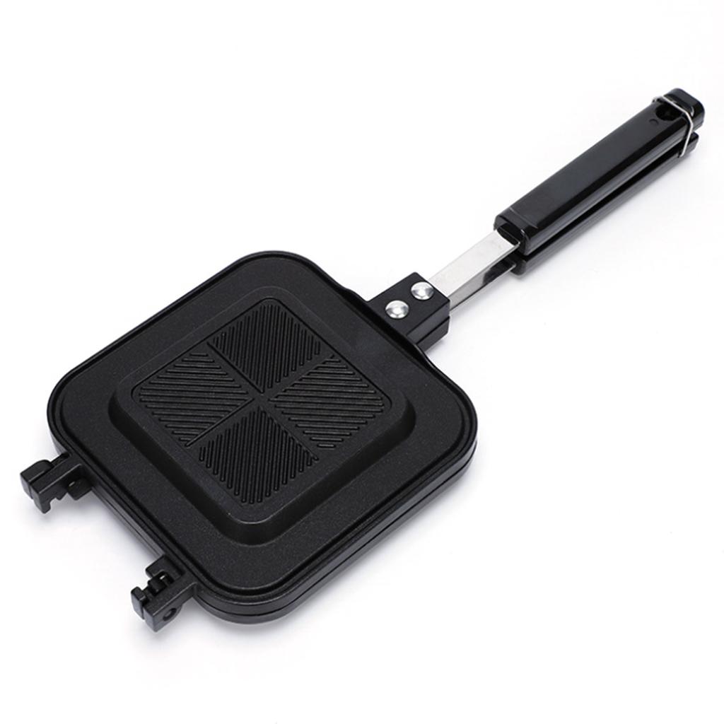 Сковорода для сэндвичей, двухсторонняя, антипригарная, из алюминиевого сплава, для сэндвичей, кухонный инструмент для приготовления пищи