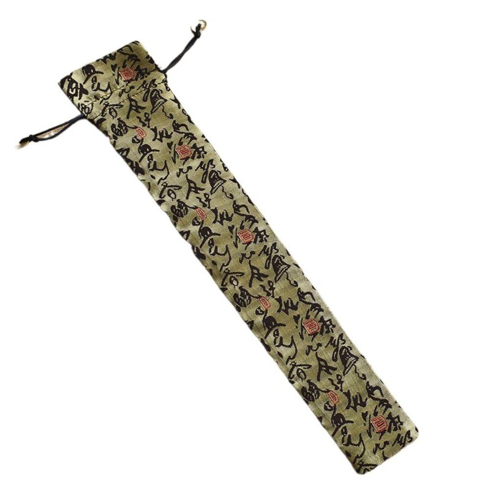 Парчовый складной веерный мешок для подарков, упаковка флейты, защитный чехол, плакаты