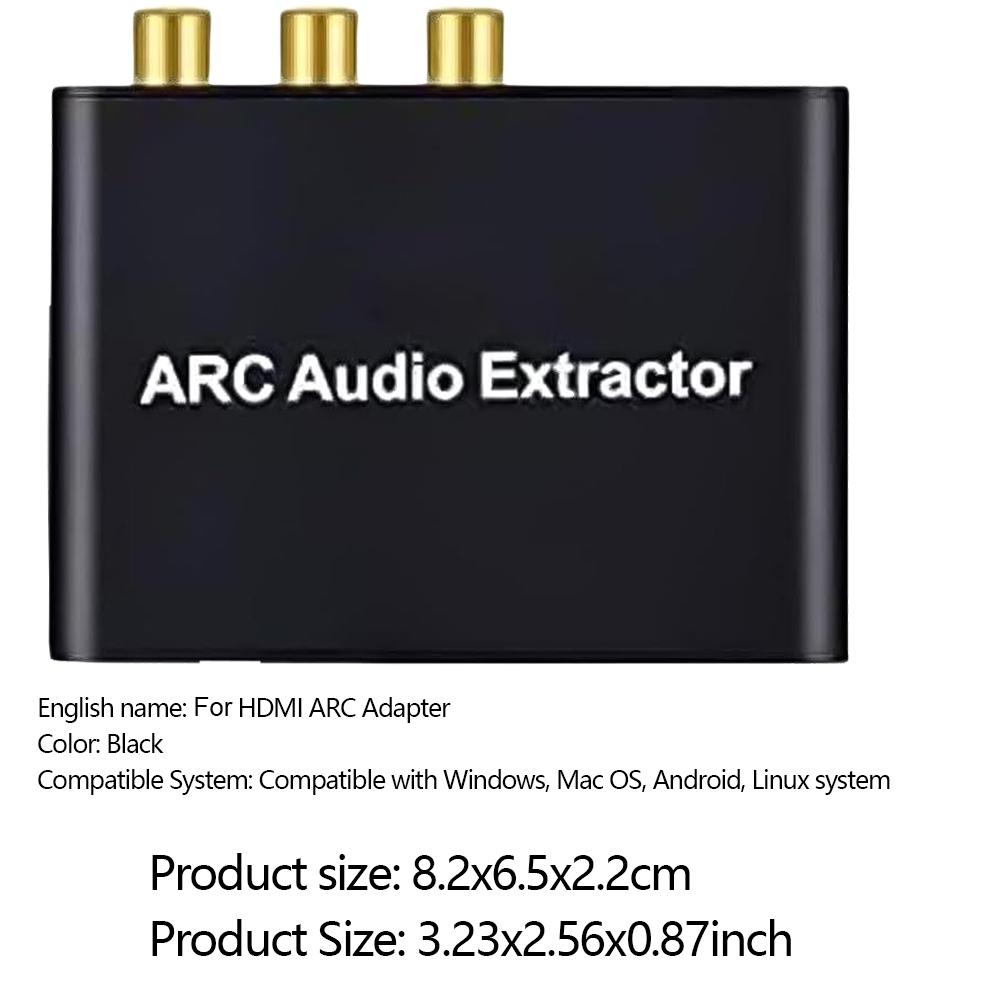 HDMI-совместимый ARC Аудио Экстрактор Конвертер Обратного Канала ARC в SPDIF Коаксиальный 3,5-мм Jack Адаптер для HDTV Саундбара Усилителя