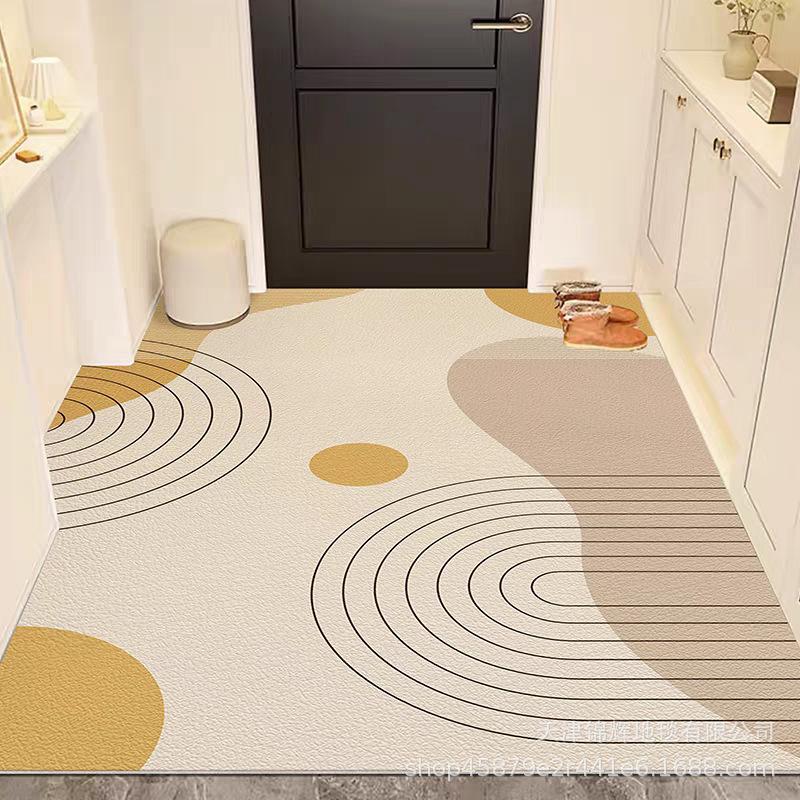 Простой входной коврик для прихожей, водонепроницаемый, маслостойкий и грязеотталкивающий, за ним легко ухаживать, не скользит и не режет ноги