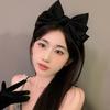 Fashion Black Bow Head Band Big Size 3D Hair Hoop Women Elegant Barrettes Headwear Girls Hair Accessories