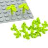 Детали MOC Клеверные Кирпичики 37695 Стебель Растения С 3 Листьями И Нижним Штырьком Городской Дом Садовые Строительные Блоки Аксессуары