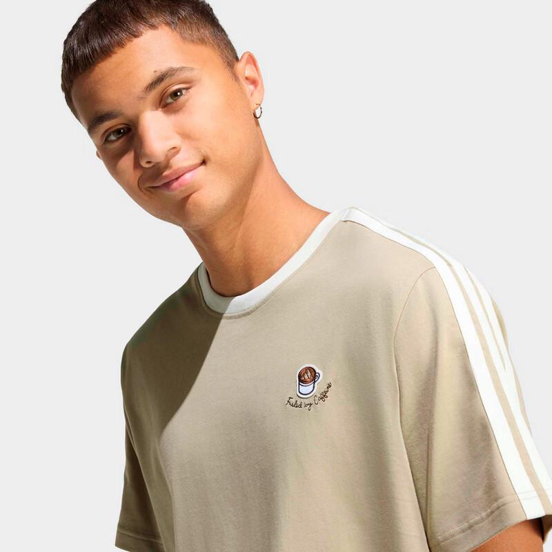 Adidas Men's Striped Outdoor Short Sleeve T-Shirt