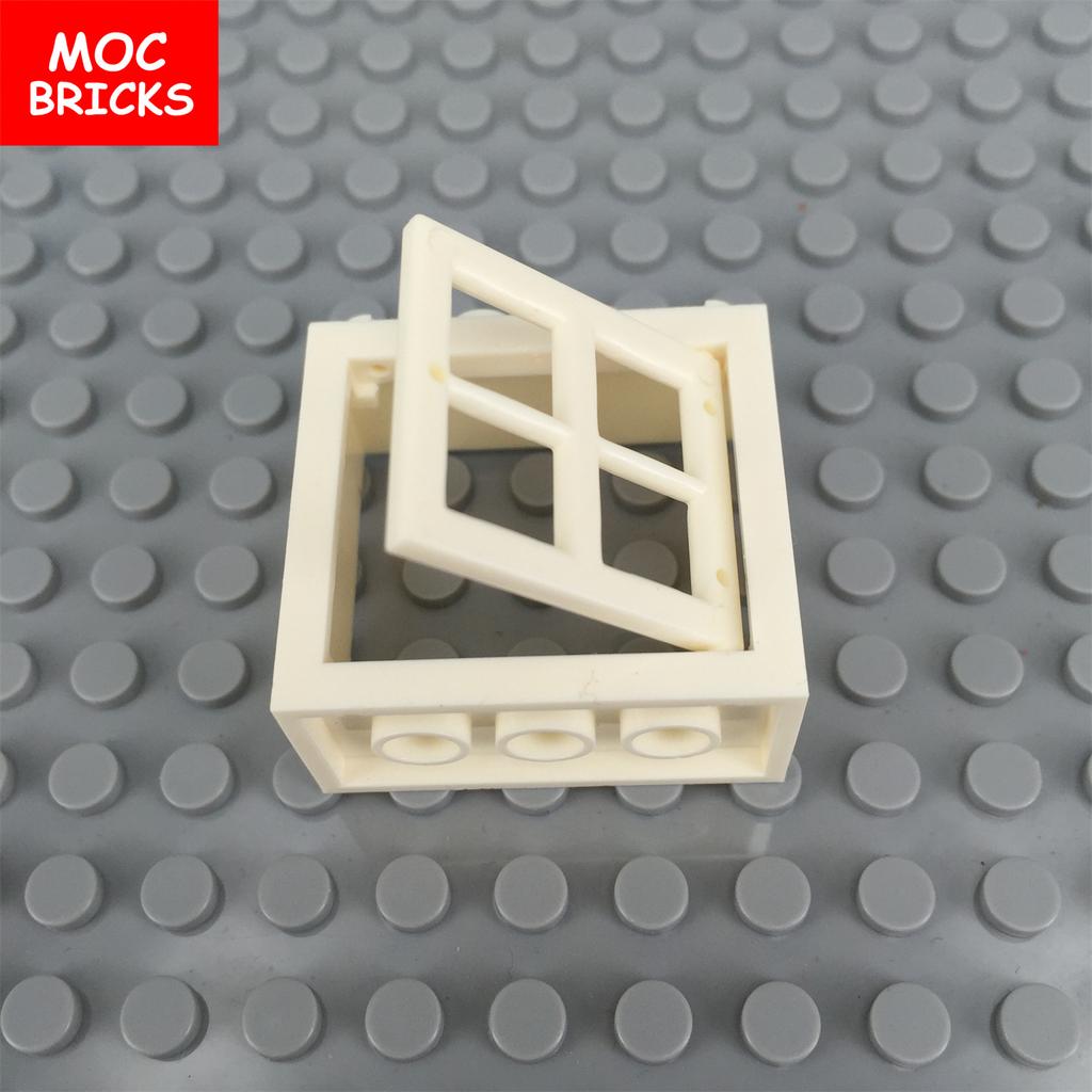 MOC Кубики Городской Дом Окно 1x2x3 1x2x2 30044 60607 Образовательные Собранные Строительные Блоки Модель Архитектура Детские Игрушки