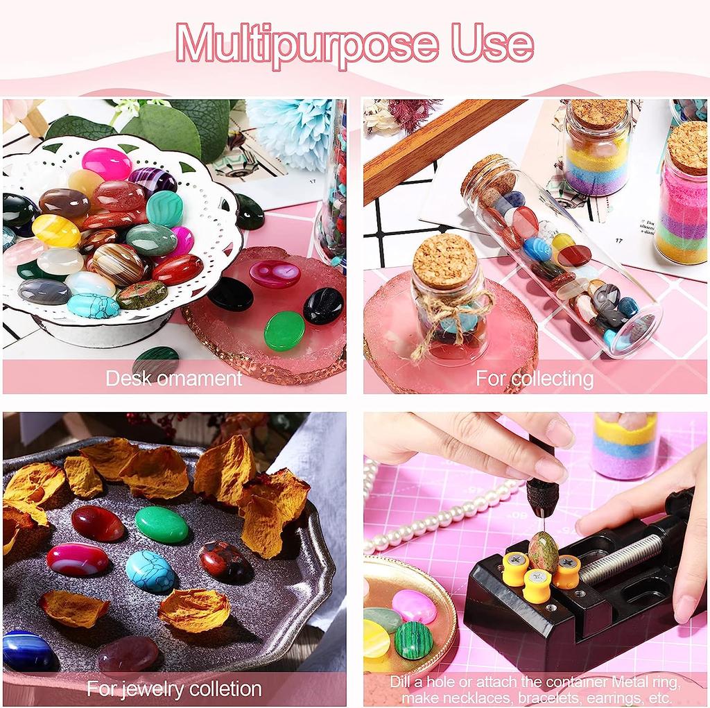 Кабошоны Камень Овальный Натуральный Свободный Драгоценный Камень Подвески Исцеляющий Хрустальный Камень Кабошоны для Ювелирных Изделий