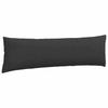 Sofa Cushions 2 Pieces Black 145 x 40 cm Fabric