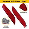 Светодиодный отражатель бампера с красным стеклом, полный задний стоп-сигнал и фонари для Toyota Camry 2018-up