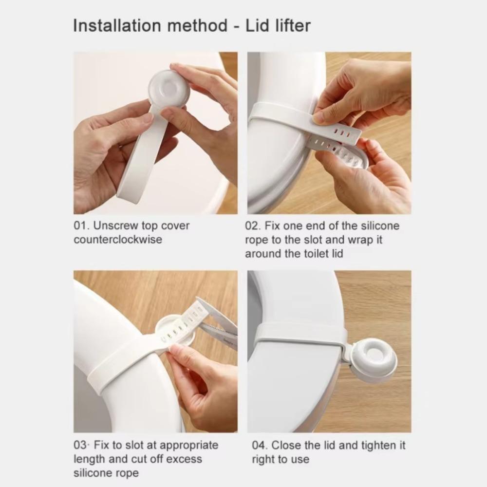 Силиконовая ручка для подъема крышки унитаза, бесконтактный подъемник сиденья унитаза, аксессуары для туалета