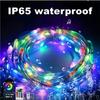 Светодиодная гирлянда Bluetooth USB WS2812B Dreamcolor RGBIC DIY для вечеринки, фестиваля, украшения елки, свадебного декора, гирлянда-лампа