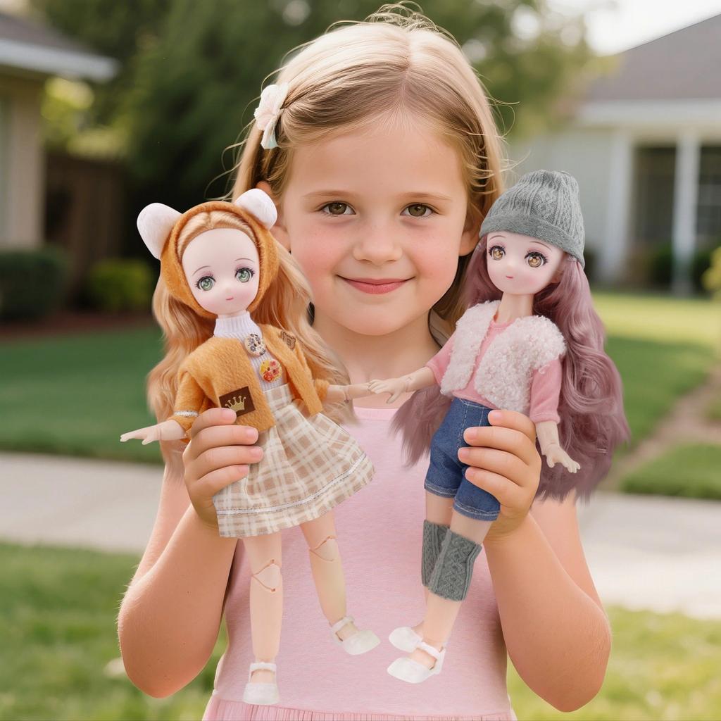 Мультяшное лицо Кукла Два Юаня Мультяшная принцесса Кукла Девочка Детские игрушки