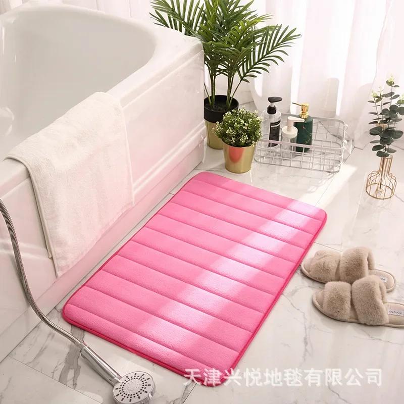 12 цветов домашний коврик для ванной комнаты супер впитывающий коврик для ванной комнаты мягкий пенный пол с эффектом памяти спальня туалет пол коврик для душа декор