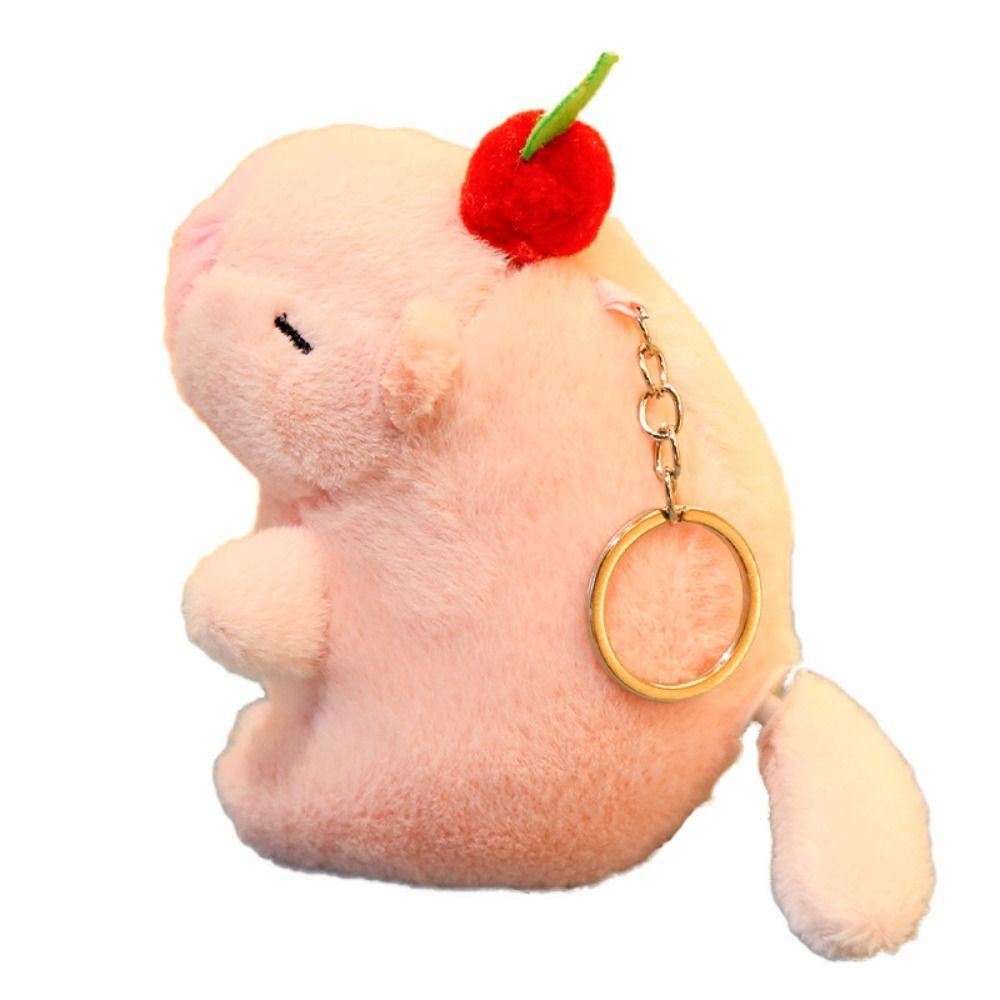 Cute Wagging Tail Capybara Doll Plush Cartoon Capybara Doll Fluffty Animal Doll  Birthday Gift