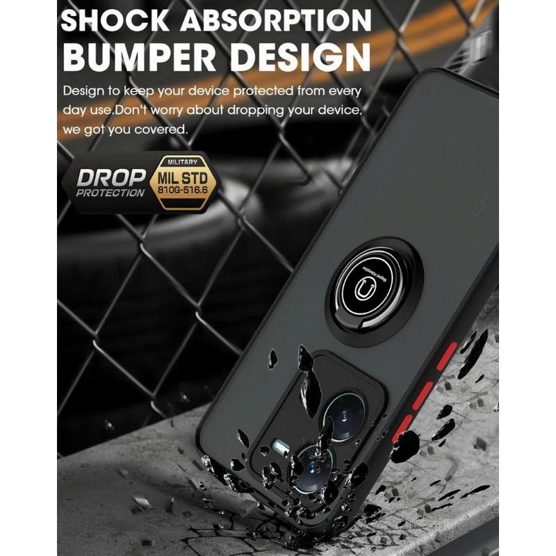 Чехол для вращающегося кронштейна для VIVO V25 V21 Y02S Y16 Y20 Y21 Y21S Y33S Y55 Y76 Y76S Y11 Y12 Чехол для кольца на палец