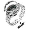 Metal Strap with Case for Samsung Galaxy Watch4 5 6 7 40mm 44mm Band Woman Stainless Steel Diamond