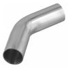 Универсальный отвод из нержавеющей стали 45°, полированная выхлопная труба 19-51 мм