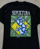 Sepultura Логотип Группы Смешная Футболка с Тура Черная Унисекс S-5XL EM1238 Унисекс Футболка