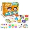 Счет Животных Игрушки Игры на Сопоставление STEM Образовательная Обучающая Игрушка Сортировка по Цвету Башня для Нанизывания Сенсорные Игрушки Подарок на День Рождения