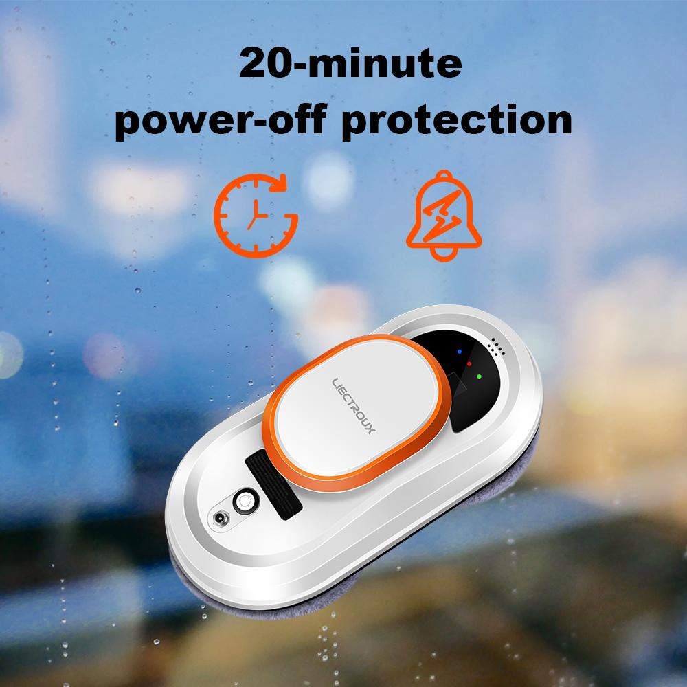 LIECTROUX HCR-09 Window Cleaning Robot,Robot Vacuum Cleaner for Window,Robot Window Cleaner,High Vacuum Suction, Home Wall Glass Cleaning Robot