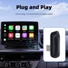 Беспроводной автомобильный адаптер CarPlay 2-в-1, USB-автоконвертер, Plug and Play, совместим с проводными автомобильными системами Apple CarPlay