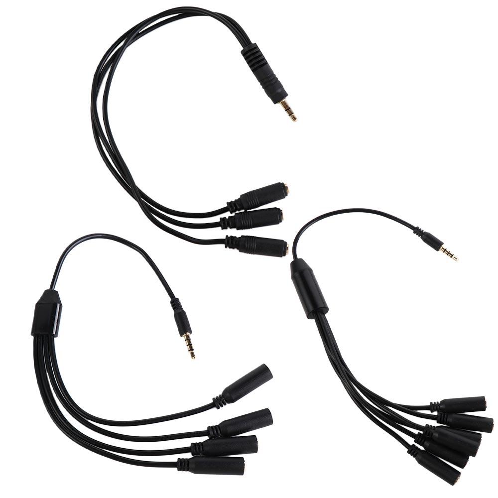 TRRS 3.5mm Male Stereo Splitter Wire Audio Adapter Cord 3.5mm Splitter Cable Headset Splitter Cable