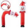 POP Tube Telescopic Tube Pressure Relieving Toys Sound and Light Santa Claus Toy Decompression Artifact Children's Holiday Gift