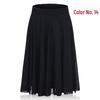 Women's Summer Floral Ice Silk Pleated Skirt - Mid-Length with Elastic Waist