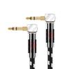 BOAACOUSTIC AUX Audio Cable Both L Type 90 Degree Stereo Mini Plug Headphone with Theater 3.5mm Cable/Compatible Car/iPhone/Android/Home etc./Length