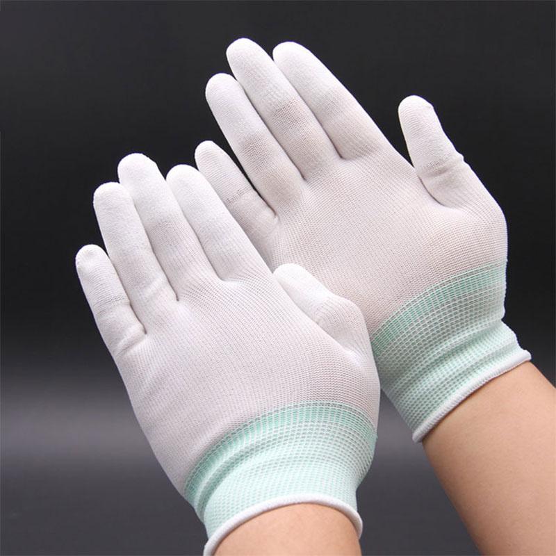 Anti Static Esd Electronic Working Gloves Pu Finger Pc Antiskid For Garden