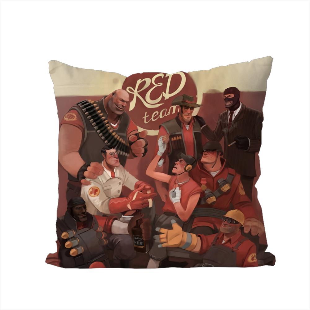 Игровой Наволочка Team Fortress 2 Для Автомобиля Дивана Декоративная Домашняя Двусторонняя Печать Плюшевая Квадратная Подушка Декоративная Наволочка