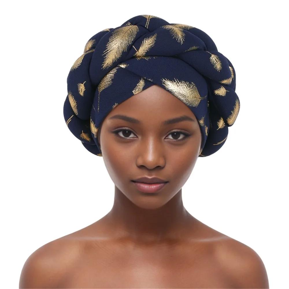 Fashion Women Braid Head Wraps Headscarf Bonnet