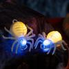 Waterproof Halloween Glowing Spiders Light Scary Realistic Illuminated Spiders Light Decorative LED Spiders Light